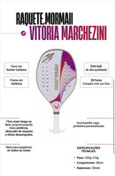 Raquete Beach Tennis Mormaii Vitória Marchezini ML
